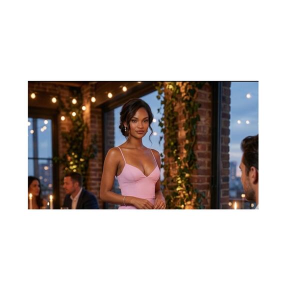 New with Tags House of CB Loren Pink Corset Maxi Dress L Slip A-C Cups Party - Picture 2 of 15